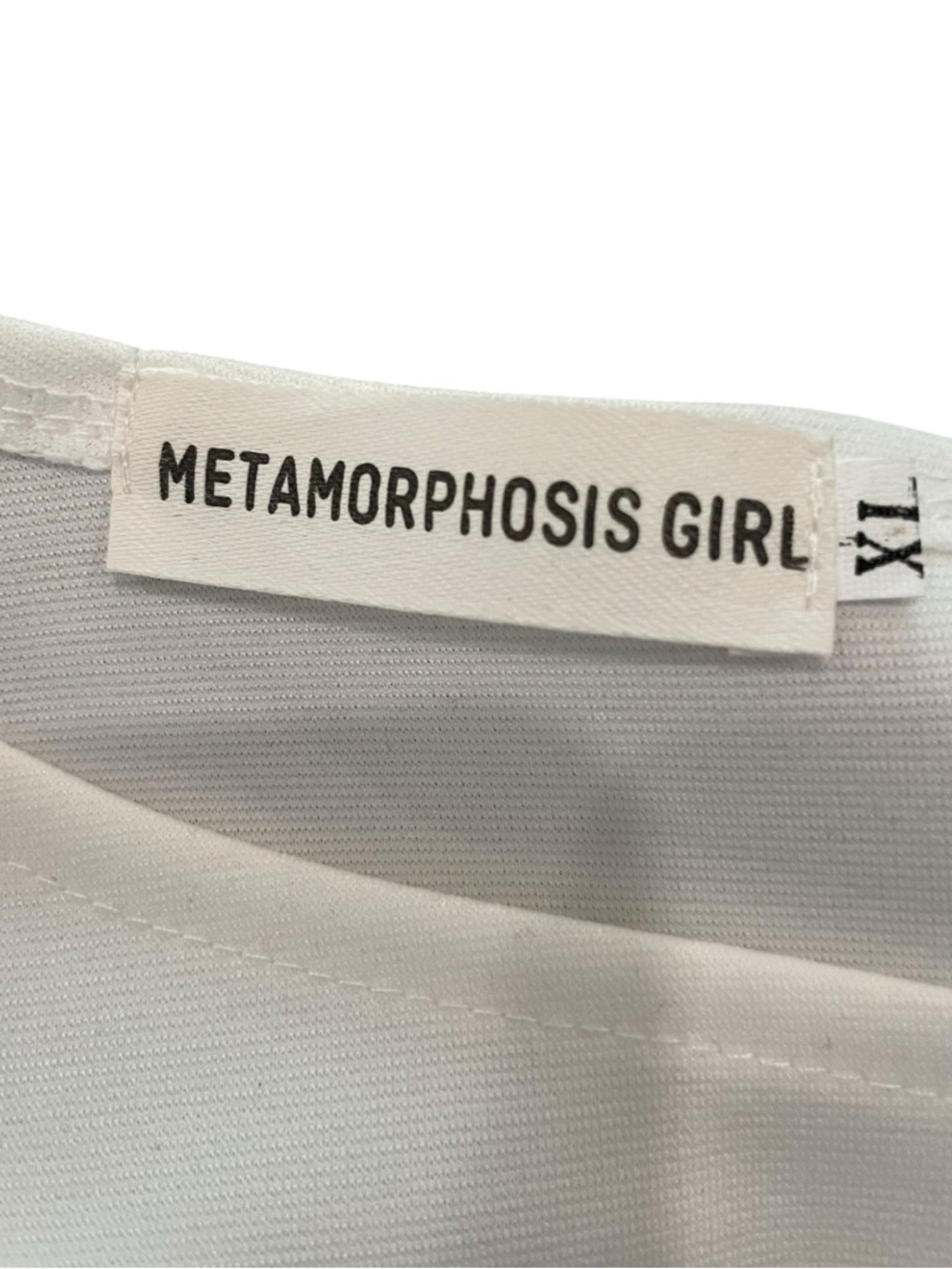 Metamorphosis Girl White Bell-Sleeve Midi Dress (XL) - Picture 5 of 5